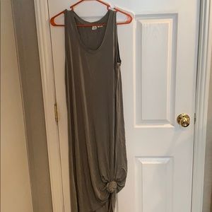 Olive tank tie dress